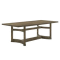 88 in. Weathered Oak Rubberwood Dining Table L38135