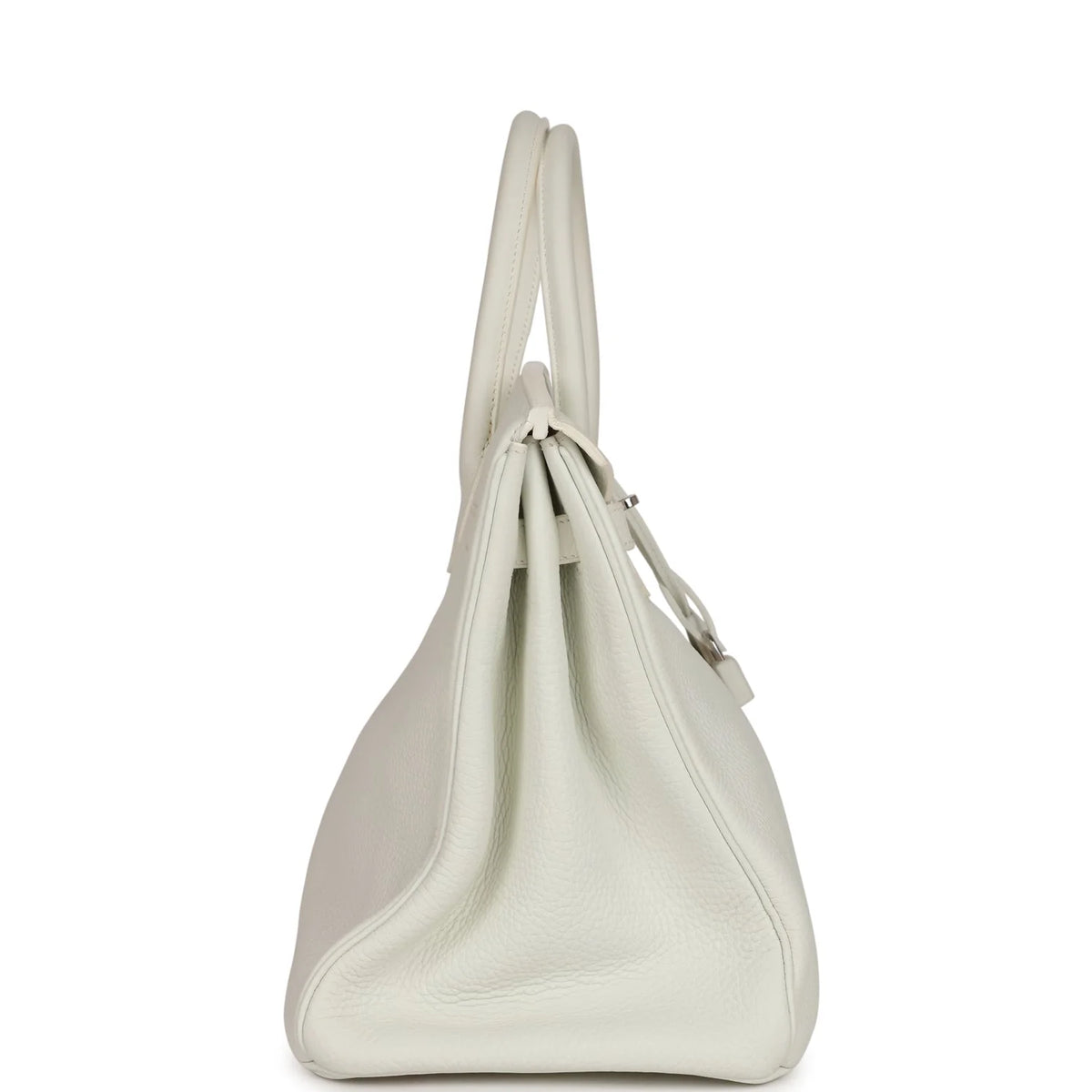 White Togo Leather Handbag T9175