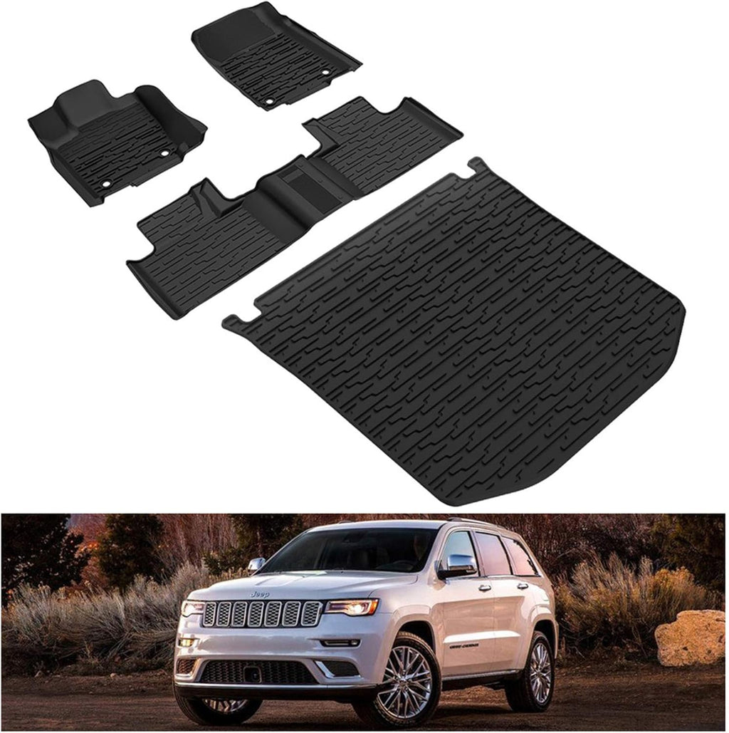 Black Rear Cargo Mat Liner Trunk Mats, 1 Pcs W5908