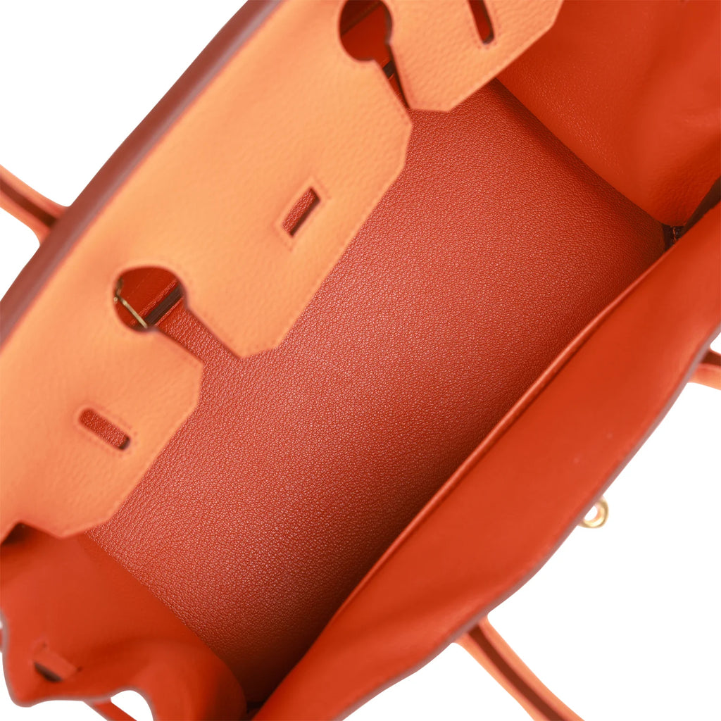Orange Clemence Leather Handbag N762156