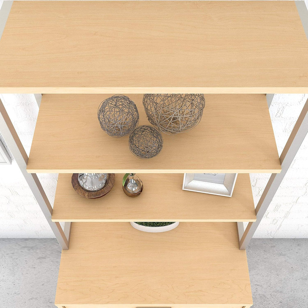 Natural Maple Bookcase Hutch N97911