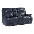 Admiral Blue Power Console Loveseat O71806