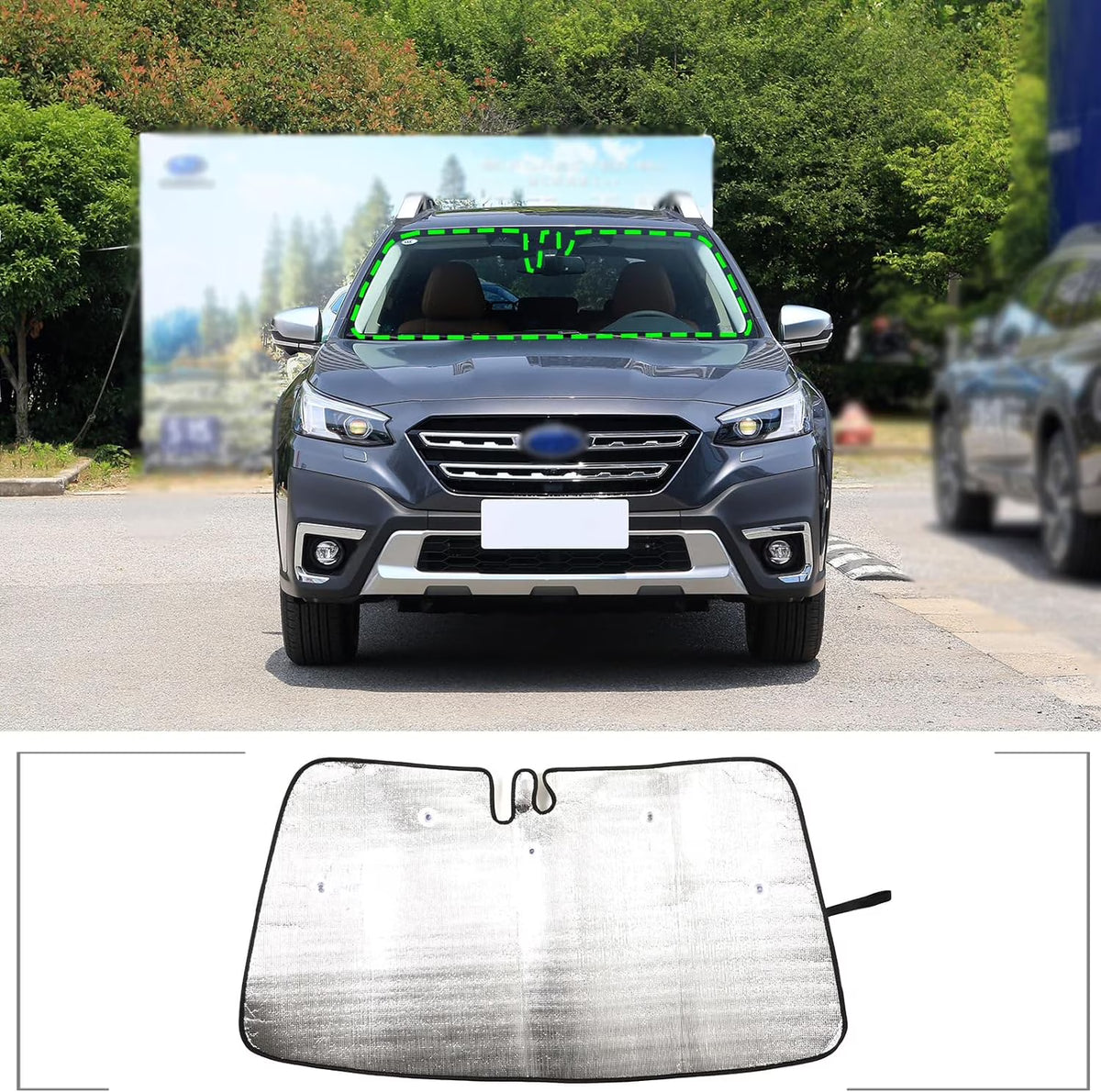 Foldable Reflective Car Front Windshield Sunshade P6017