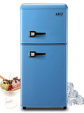 3.5 Cu.ft Black Mini Fridge with Freezer Q132