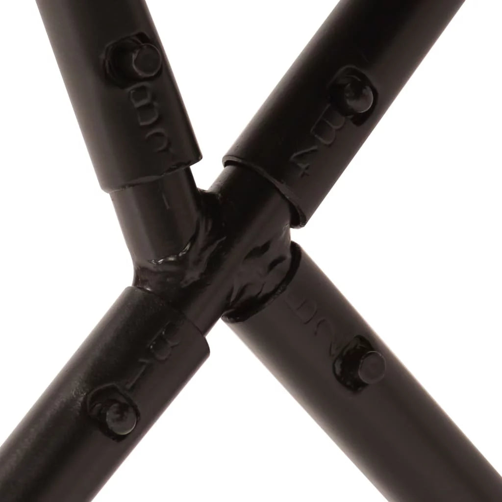 Black and White Genuine Goat Leather Butterfly Chair G55673