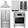 30 Propane Gas Range, Range Hood, Refrigerator, Dishwasher, Wine Cooler Z223538