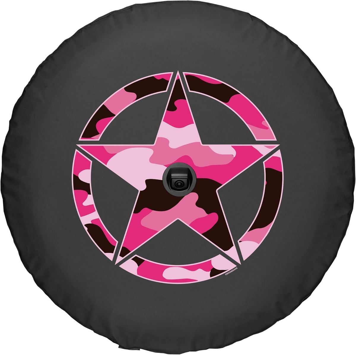 Camo Star Pink Print 32 Soft JL Tire Cover for Jeep Wrangler JL with Back-up Camera O230
