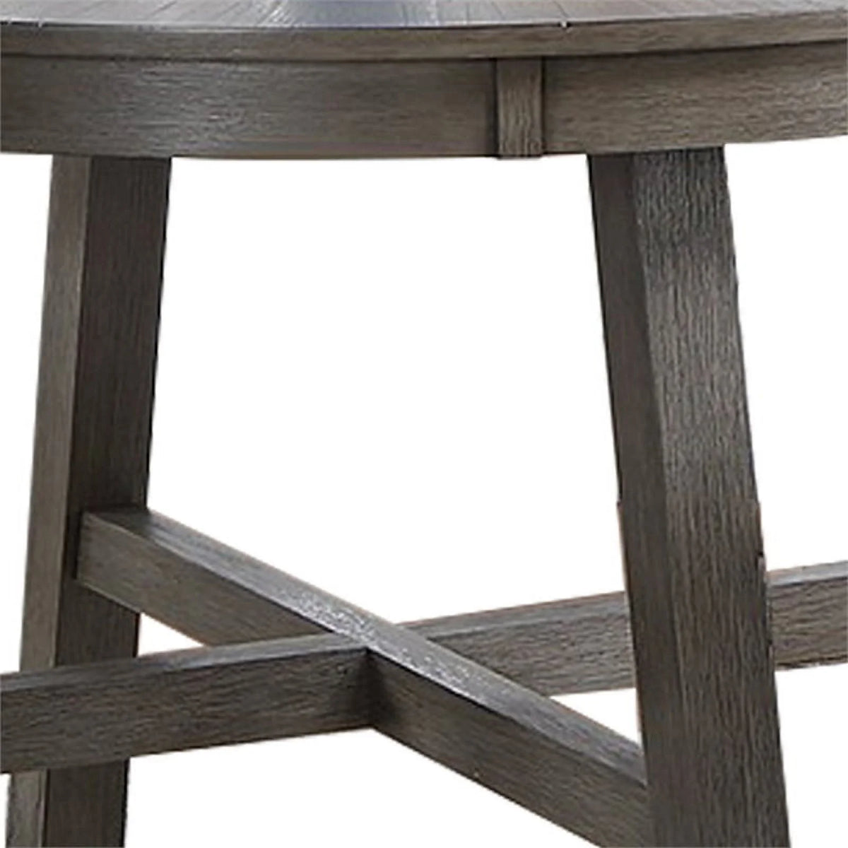 48 in. Round Rubberwood Dining Table B45243