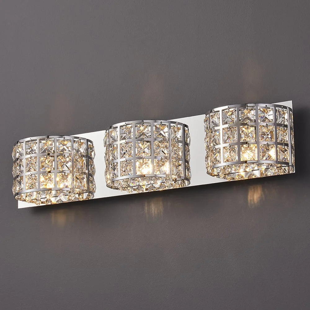 Chrome 3-Light Bath Vanity Wall Light H411