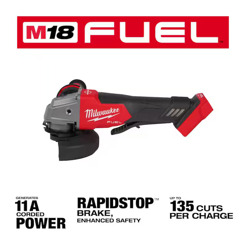 18V Lithium-Ion Brushless Cordless 4-1/2 in./5 in. Grinder and Starter Kit with 5.0 Ah Battery and Charger L147