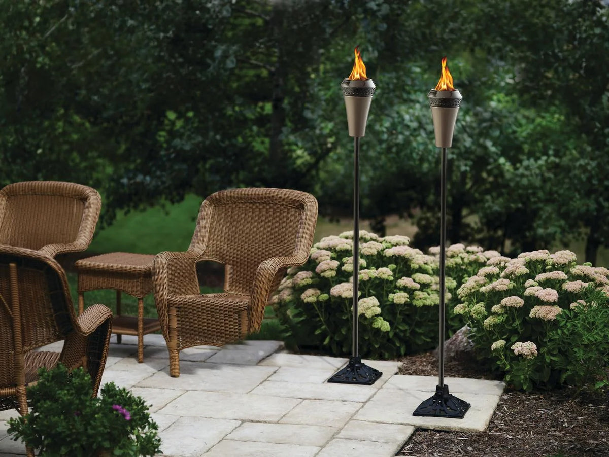 9 inch Cast Iron Black Torch Stand C477