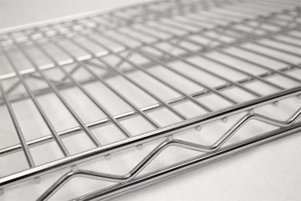 Chrome Bakers Rack with Butcher Block D128629