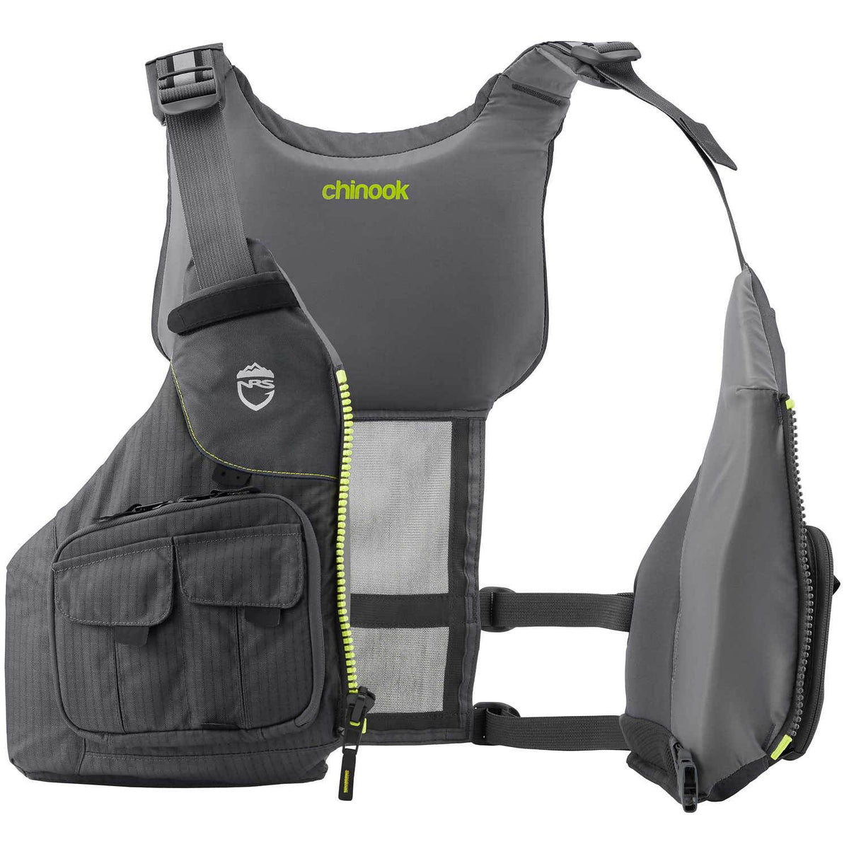 Charcoal Large/XL Fishing Kayak Lifejacket S198
