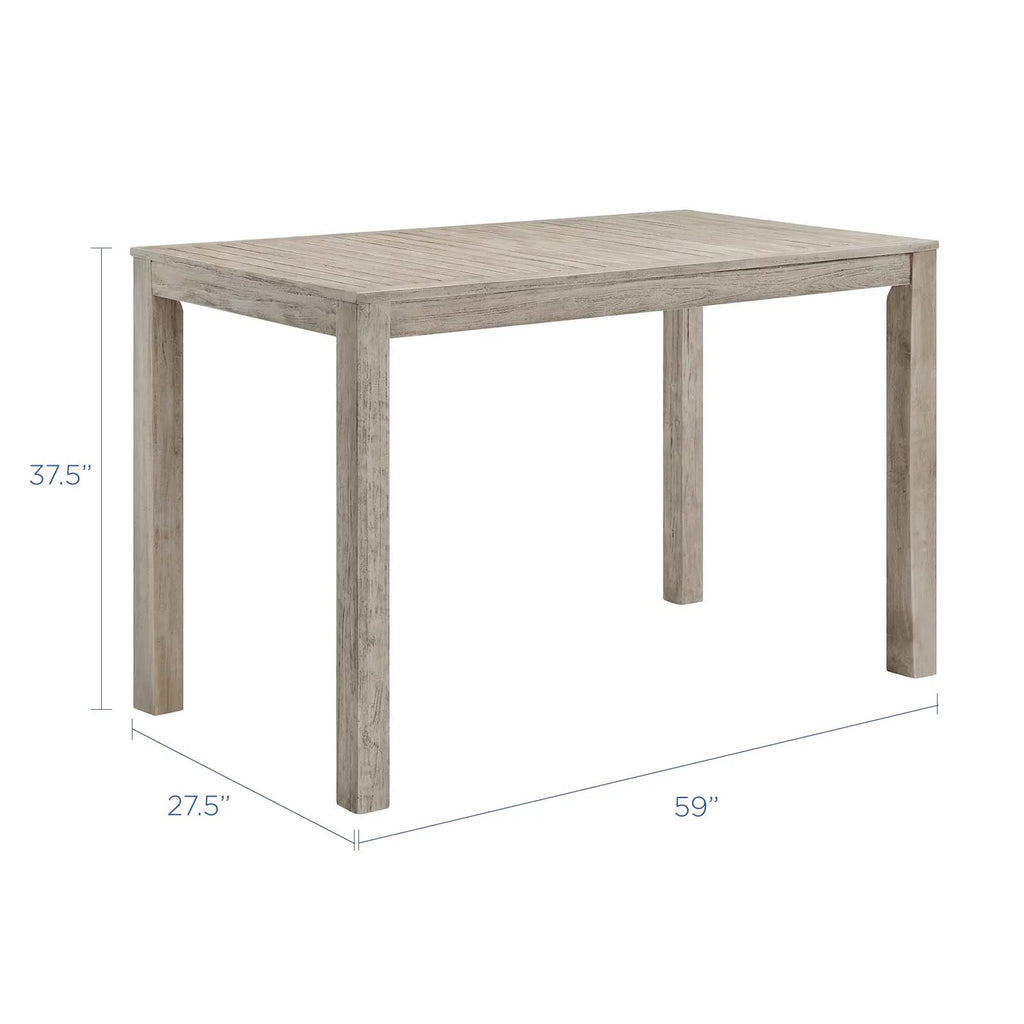 Light Grey Wood Rectangular Side Table S7236