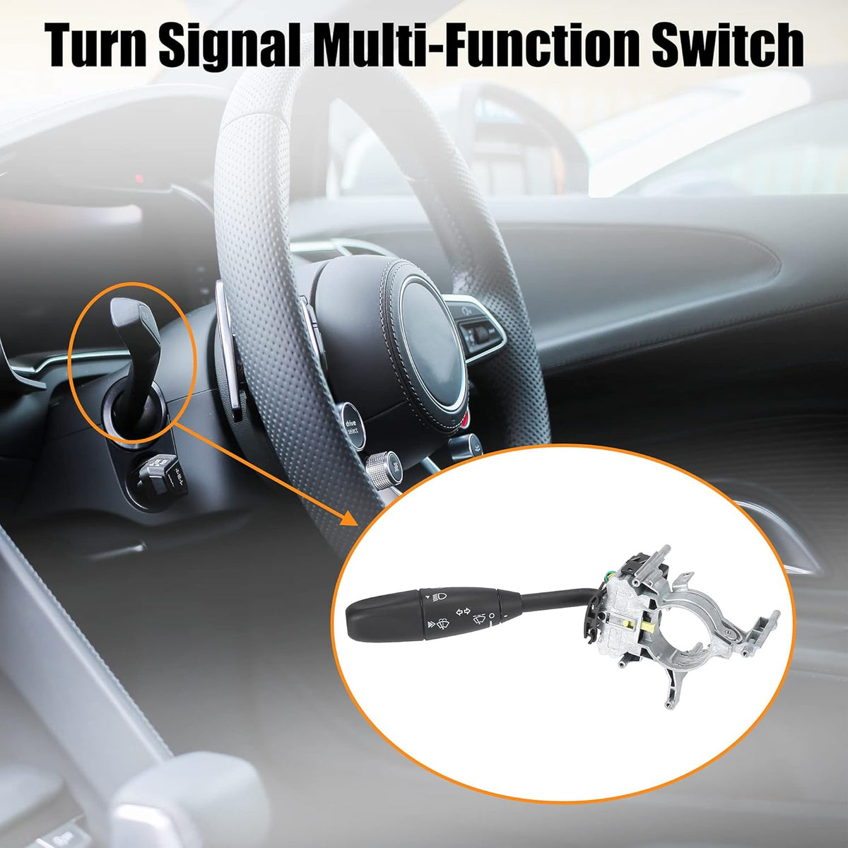 Turn Signal Switch Wiper Washer Headlight Dimmer Multifunction Combination Lever Switch Pack of 2 G728