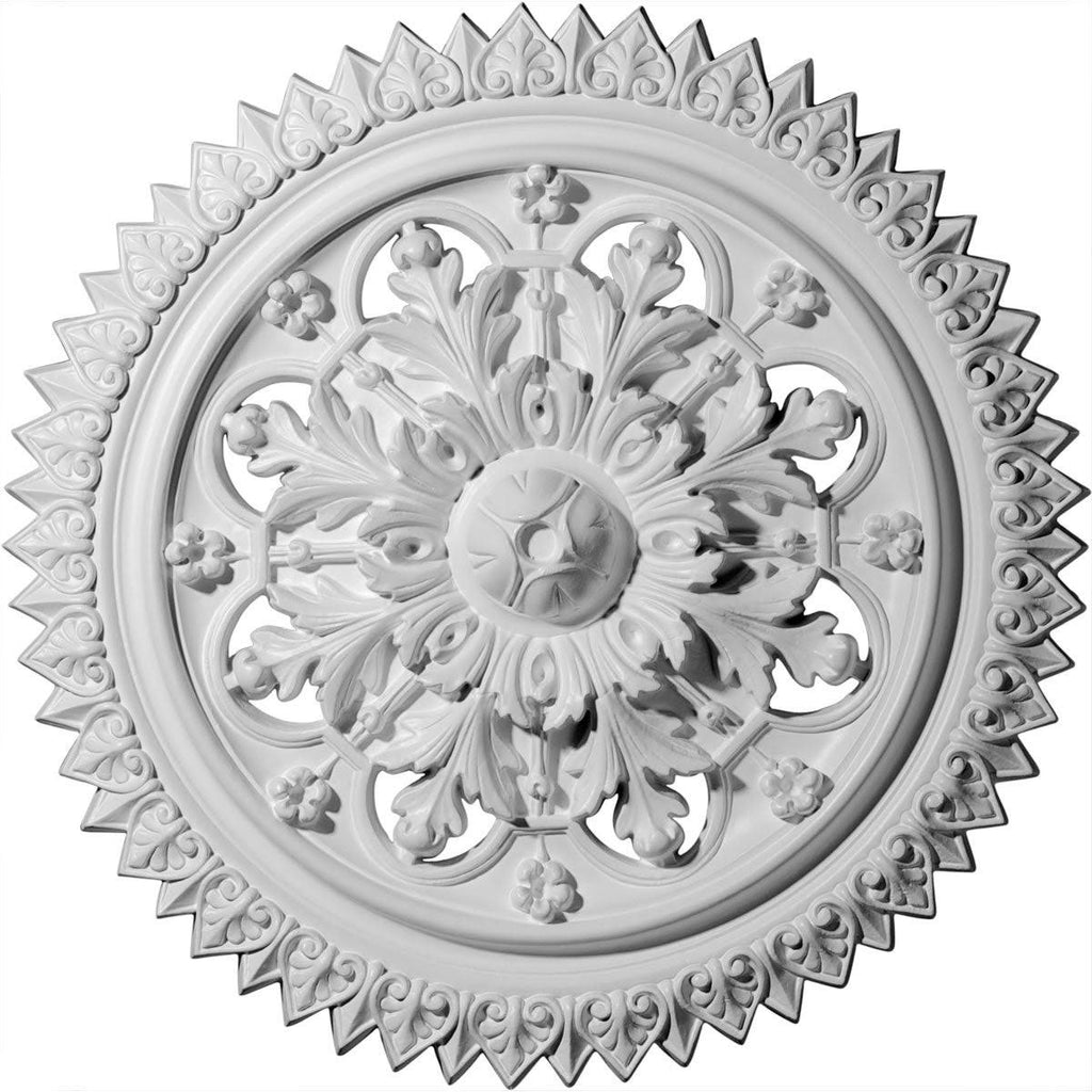 21 5/8x22OD x 2 1/2x22P Ceiling Medallion (Flash Gold) D4201