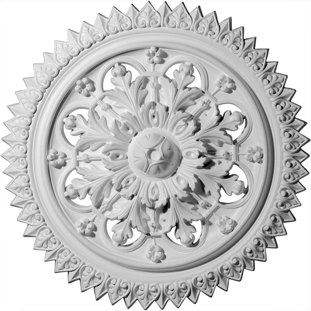 21 5/8x22OD x 2 1/2x22P Ceiling Medallion (Flash Gold) D4201