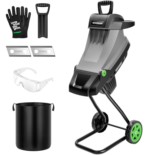 15-Amp Electric Wood Chipper Shredder with 50L Collection Bag H72748