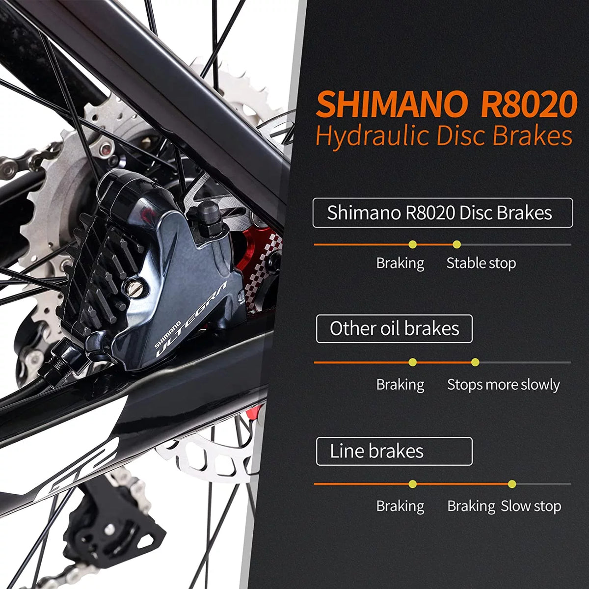 Carbon Fiber Road Bike with Hydraulic Disc Brakes S870444