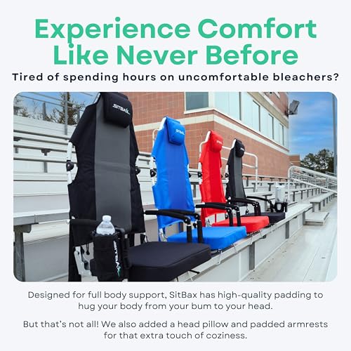 Padded Reclining Stadium Chair with Backpack Straps M42872