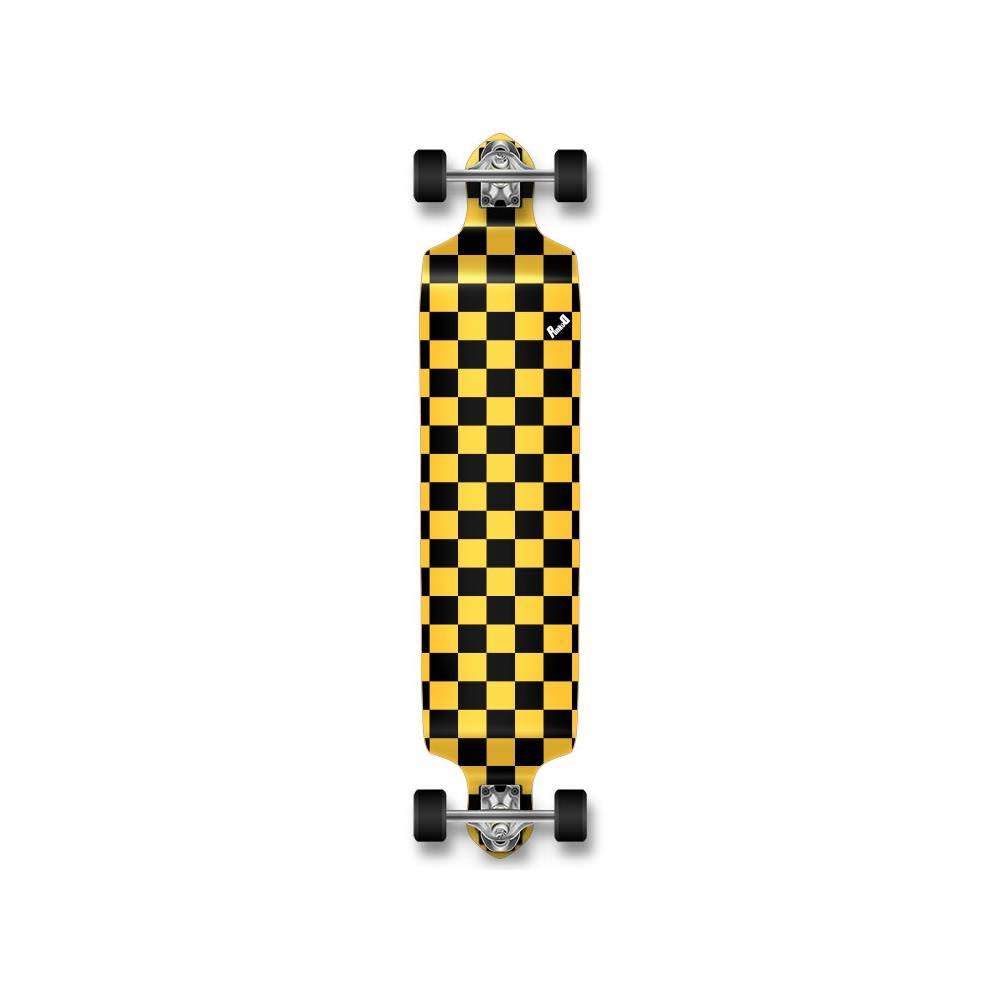 Checker White Drop Down Longboard Complete I80543