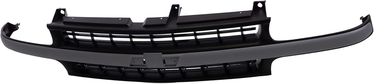 Front Grille Grill With Argent Silver Center Cross Bar Black Insert Shell O836249