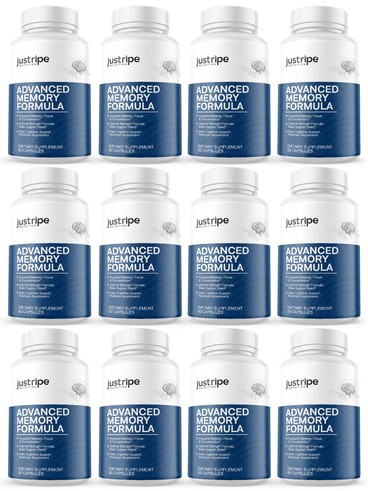 12 Pack Memory Formula Brain Supplement M9624
