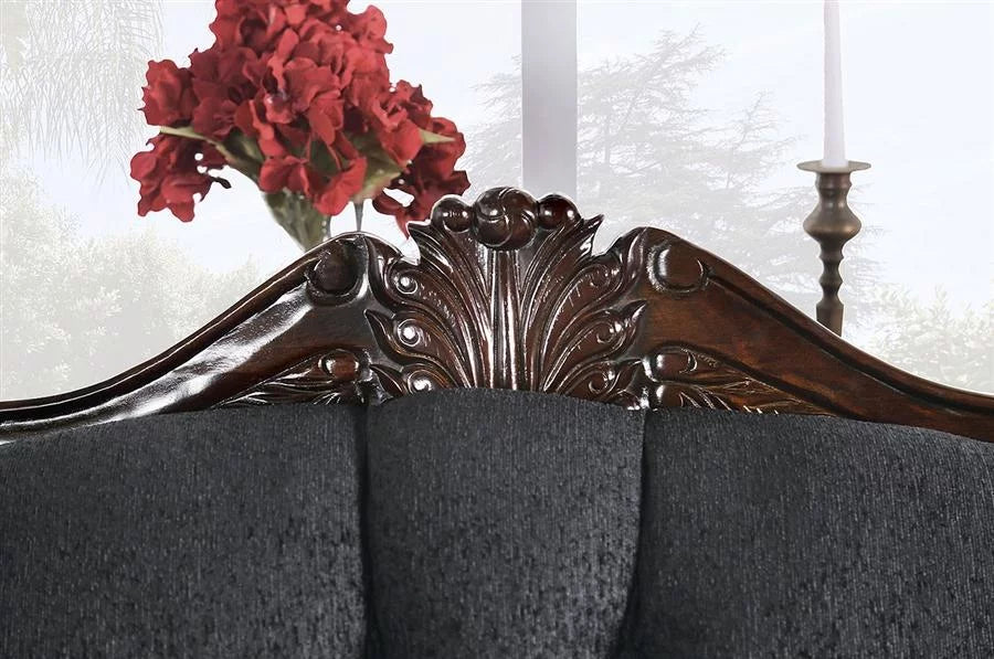 Black Chenille Sofa and Loveseat S431321