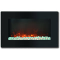 30x22 Wall Mount Electronic Fireplace with Crystal Rocks F86507