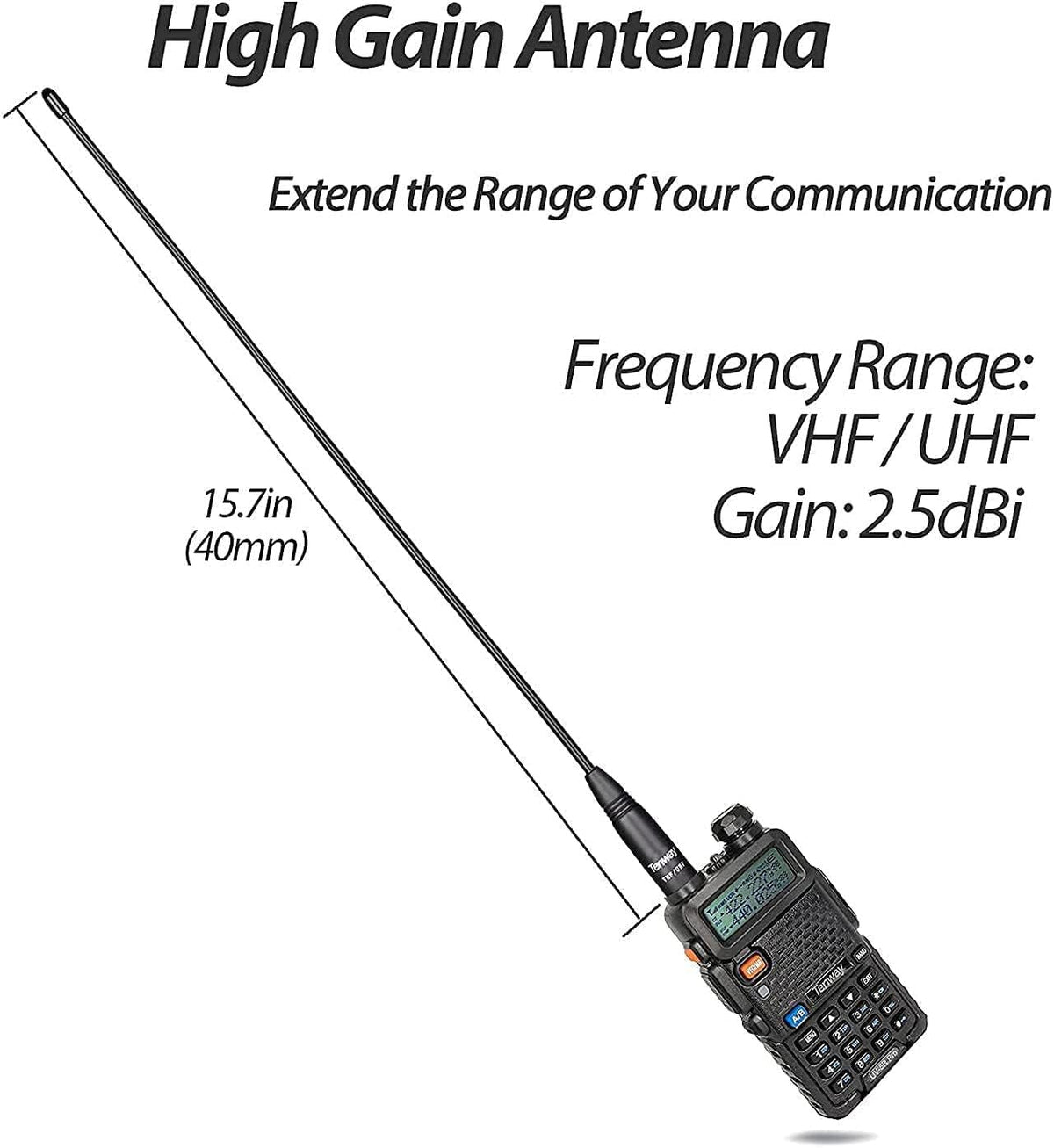 UV-5R Pro 8W Dual Band Two Way Radio 2Pack with Programming Cable P76399