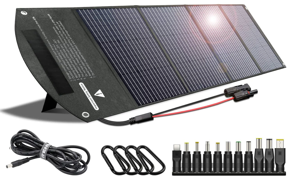 160 Watt Foldable Monocrystalline Waterproof Solar Panel H238957