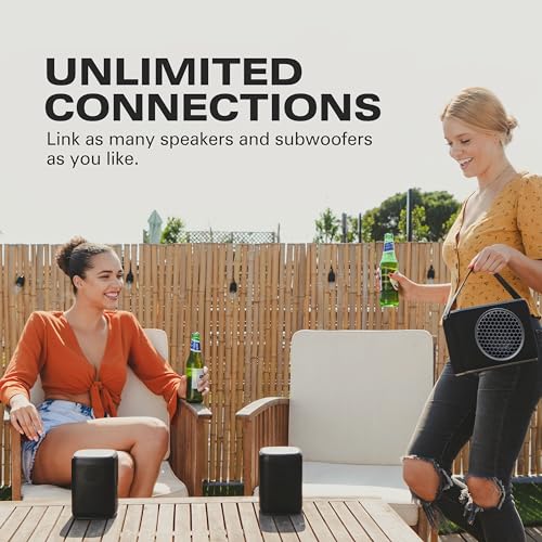 Two Speakers Bundle with up to 150 ft Range and 30 Hours Battery Life V667