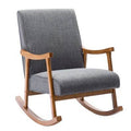 Gray Fabric Rocking Chair K4500