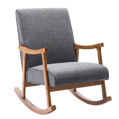 Gray Fabric Rocking Chair K4500
