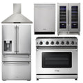 36 Propane Gas Range, Range Hood, Refrigerator, Dishwasher, Wine Cooler J238861