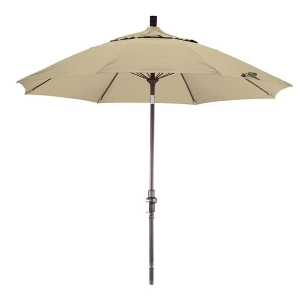 9 Feet Fiberglass Market Umbrella Collar Tilt Bronze/Pacifica/Beige A510983