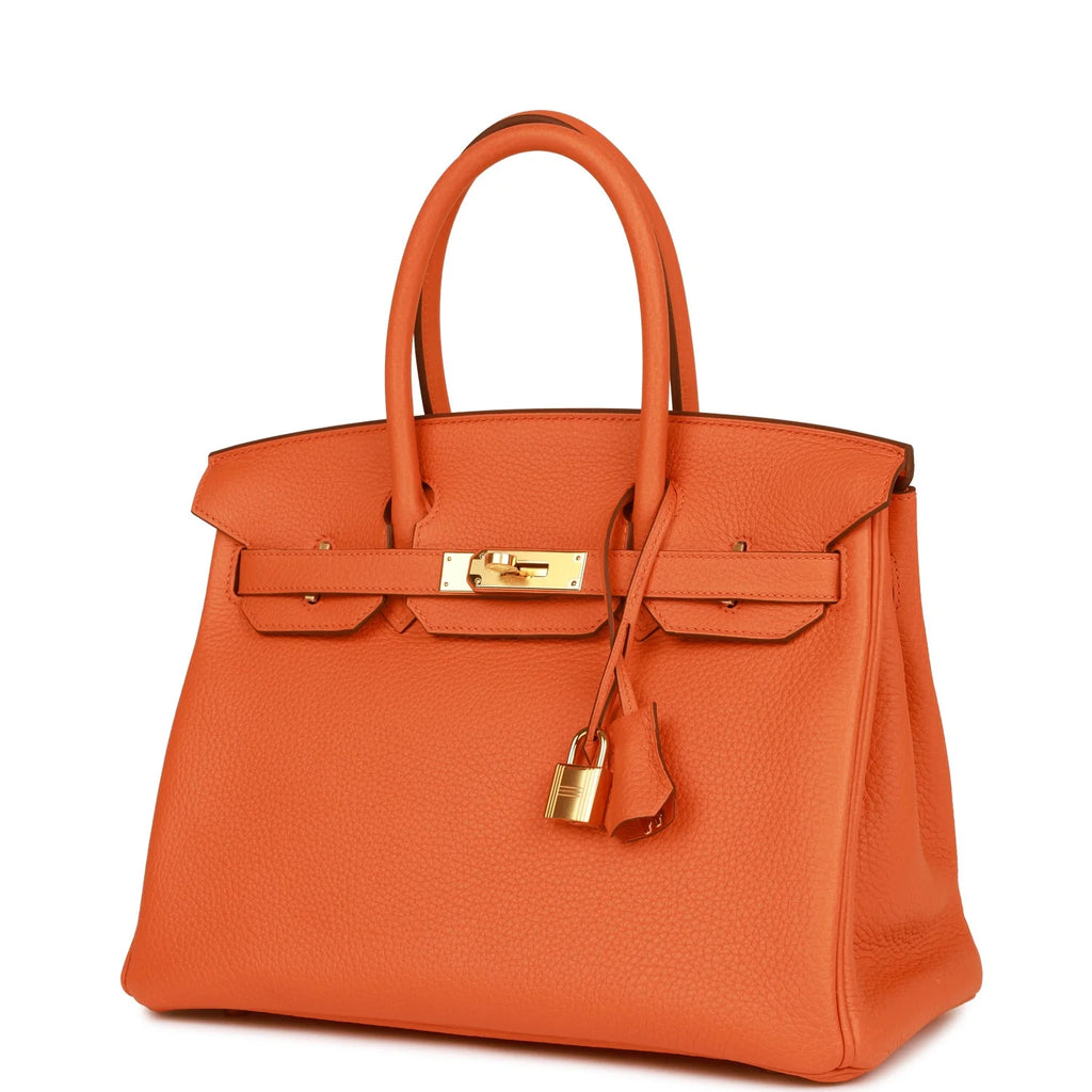 Orange Clemence Leather Handbag N762156