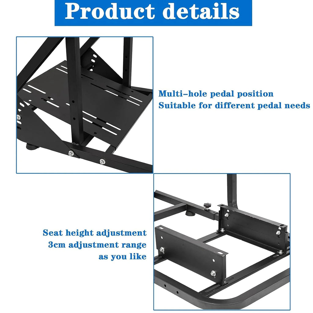 Racing Sim Cockpit Stand with TV Stand Mounting Holes S676