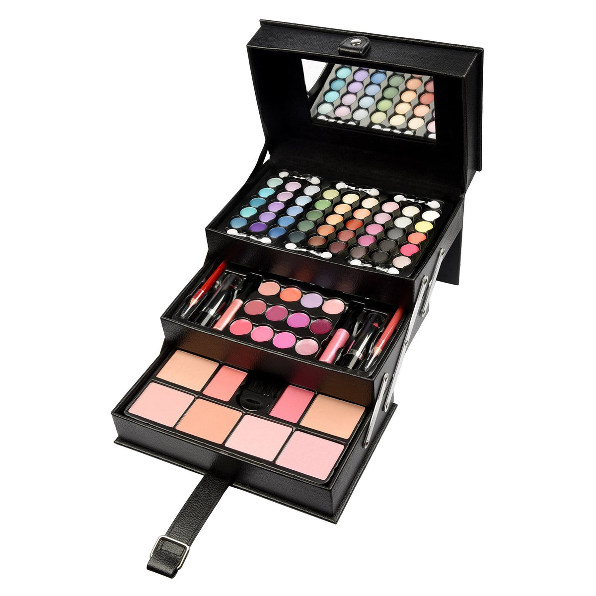 Black Makeup Storage Vanity Case Set G371107