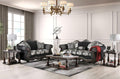 Black Chenille Sofa and Loveseat S431321