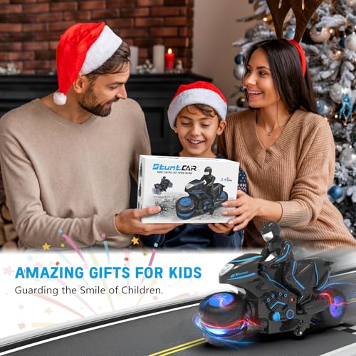 Remote Control Motorcycle Toys with RGB Wheels Lights U144639