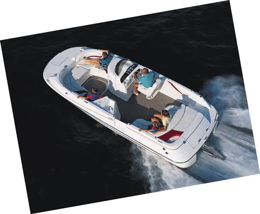 Navy Blue Deck Boat Cover W847