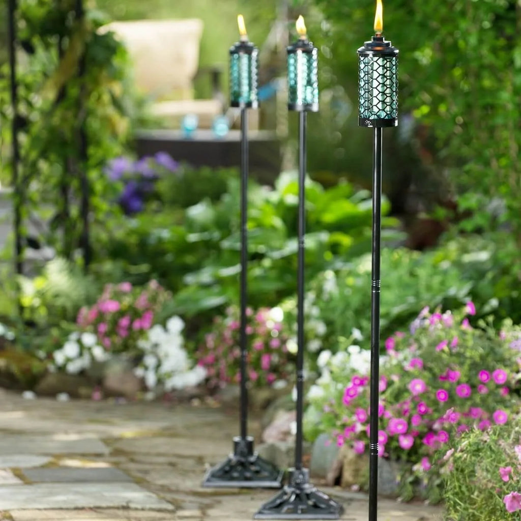 9 inch Cast Iron Black Torch Stand C477