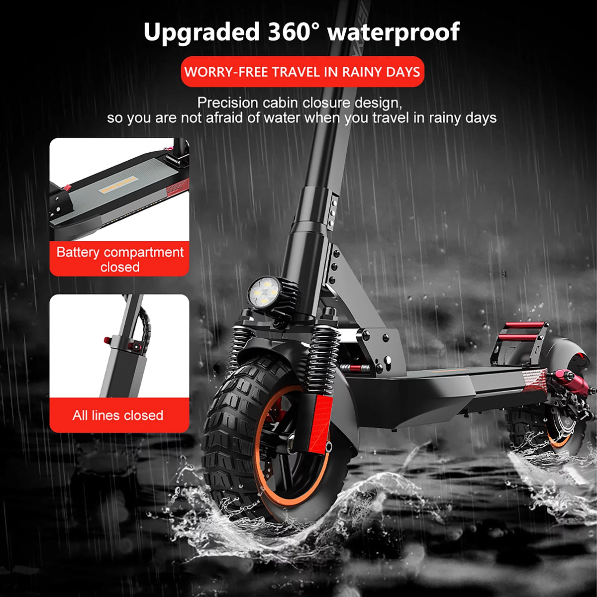 Foldable Electric Scooter with Seat L476135