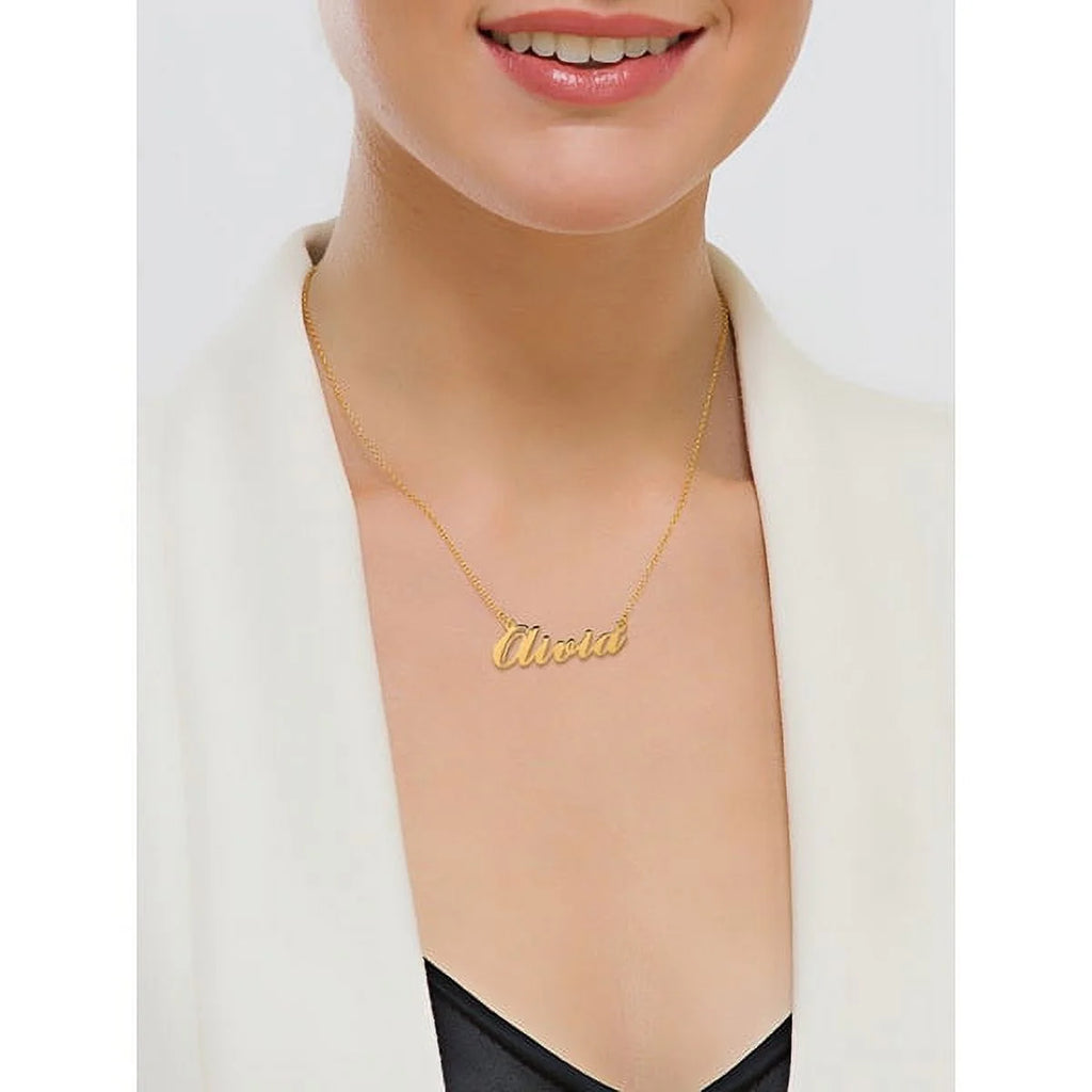 Personalized Script Name Necklace Q245980