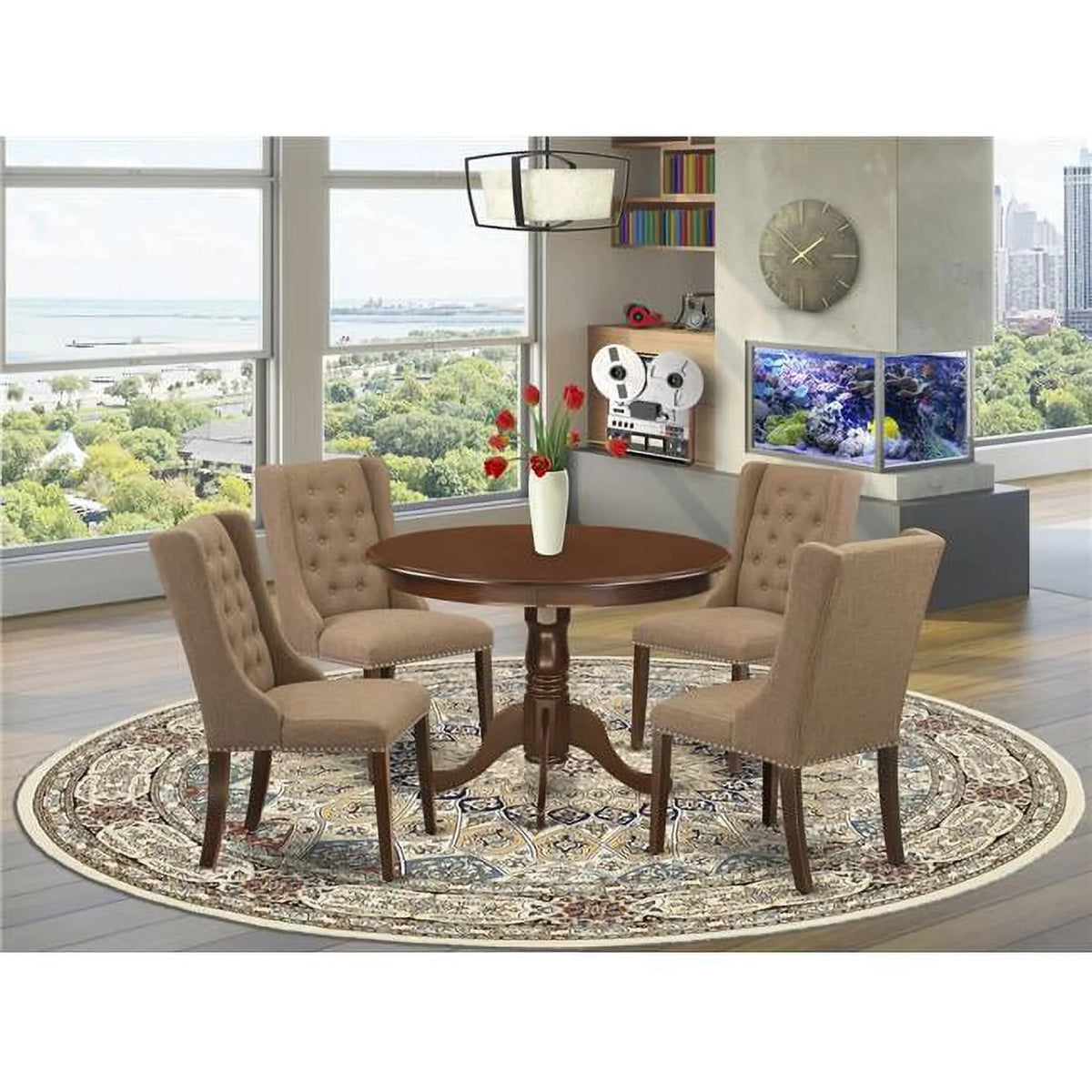 5 Piece Wood Dining Set I526618
