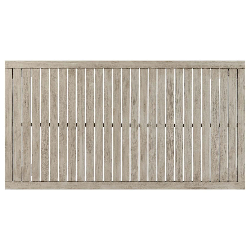 Light Grey Wood Rectangular Side Table S7236