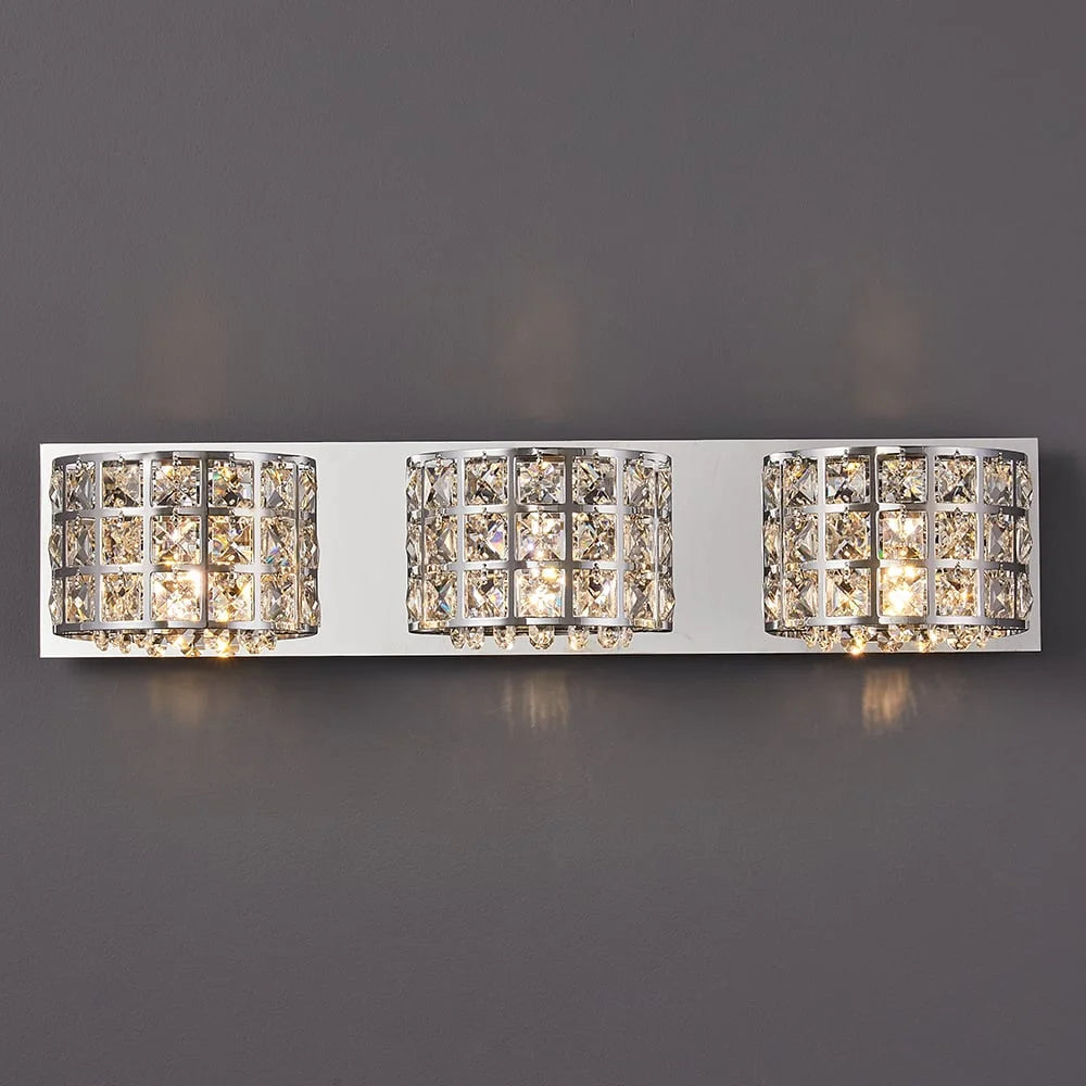 Chrome 3-Light Bath Vanity Wall Light H411