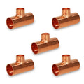 1-1/2 in. x 3/4 in. x 3/4 in. Copper Reducing Tee Fitting 5-Pack U15950