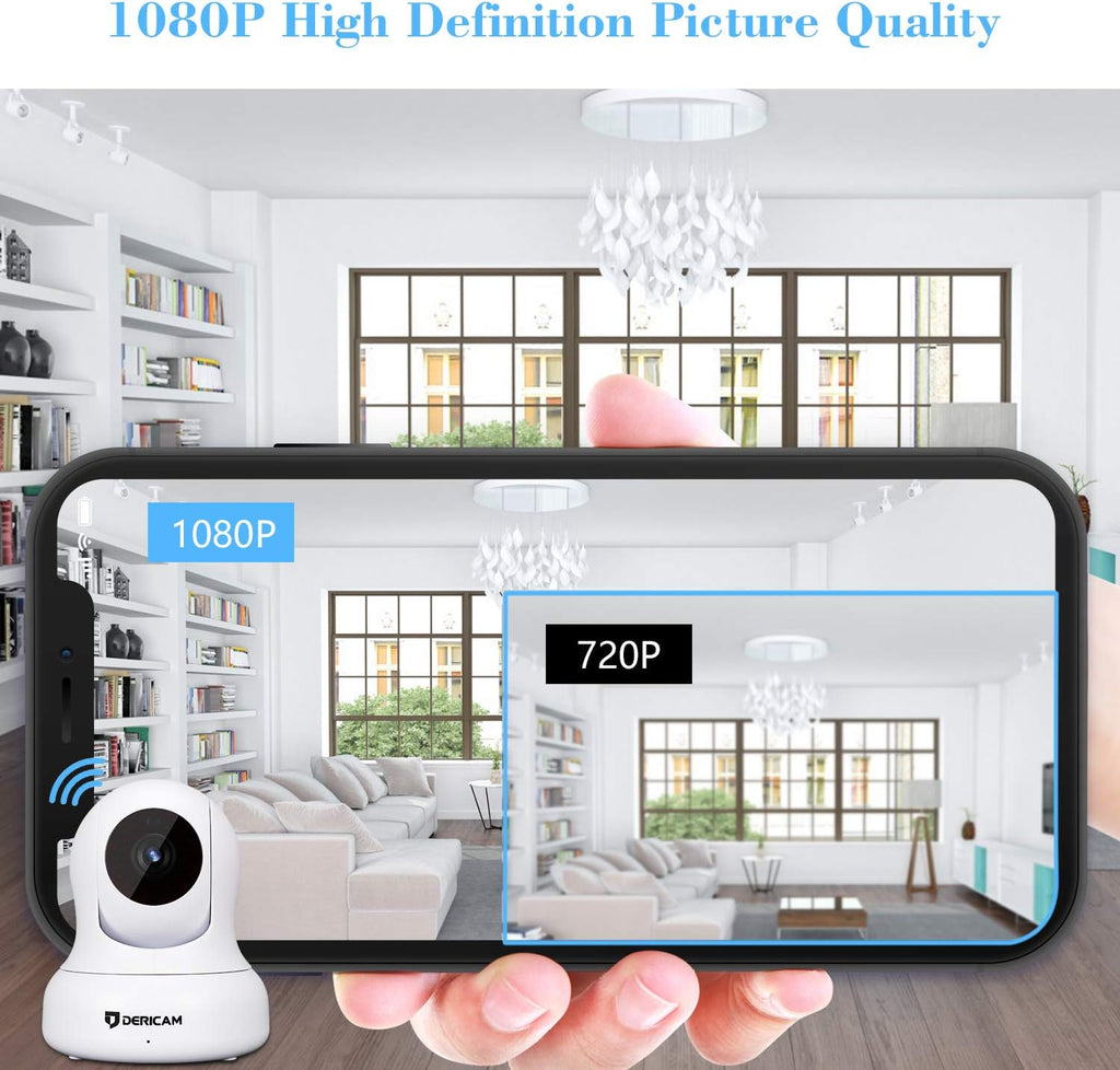 White 1080P Home Security Camera S4555